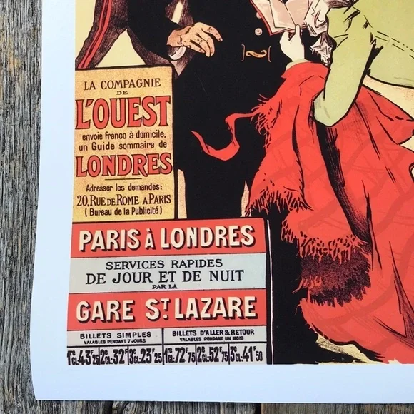 CF de l'Ouest Train Travel Advertising Vintage Poster - Picture 4 of 6